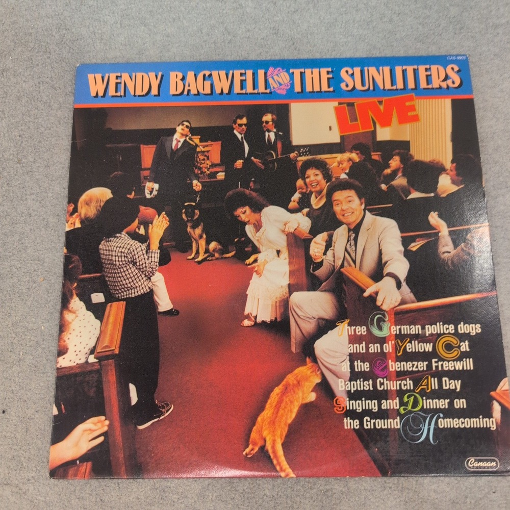 Wendy Bagwell and the Sunliters Live Vinyl LP Record Canaan CAS-9869 Gospel